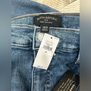 Banana republic wide leg Jean
